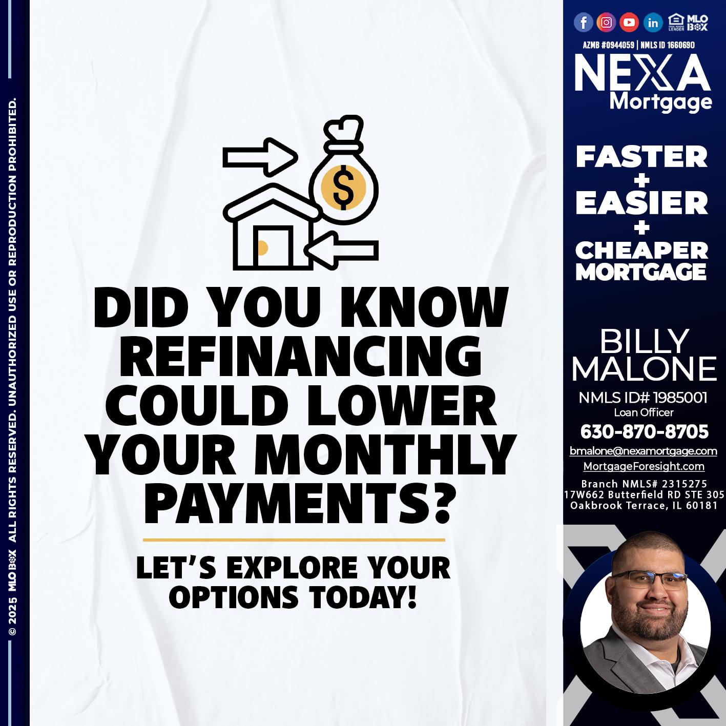 DID YOU KNOW - Billy Malone -Loan Officer