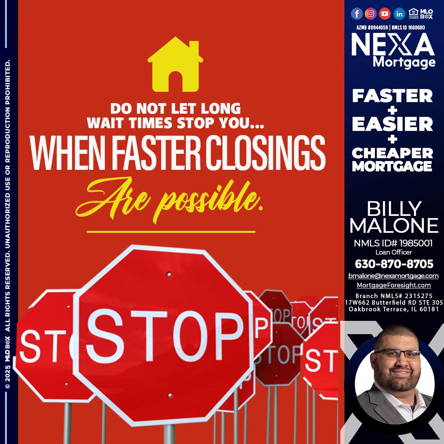 DO NOT LET - Billy Malone -Loan Officer