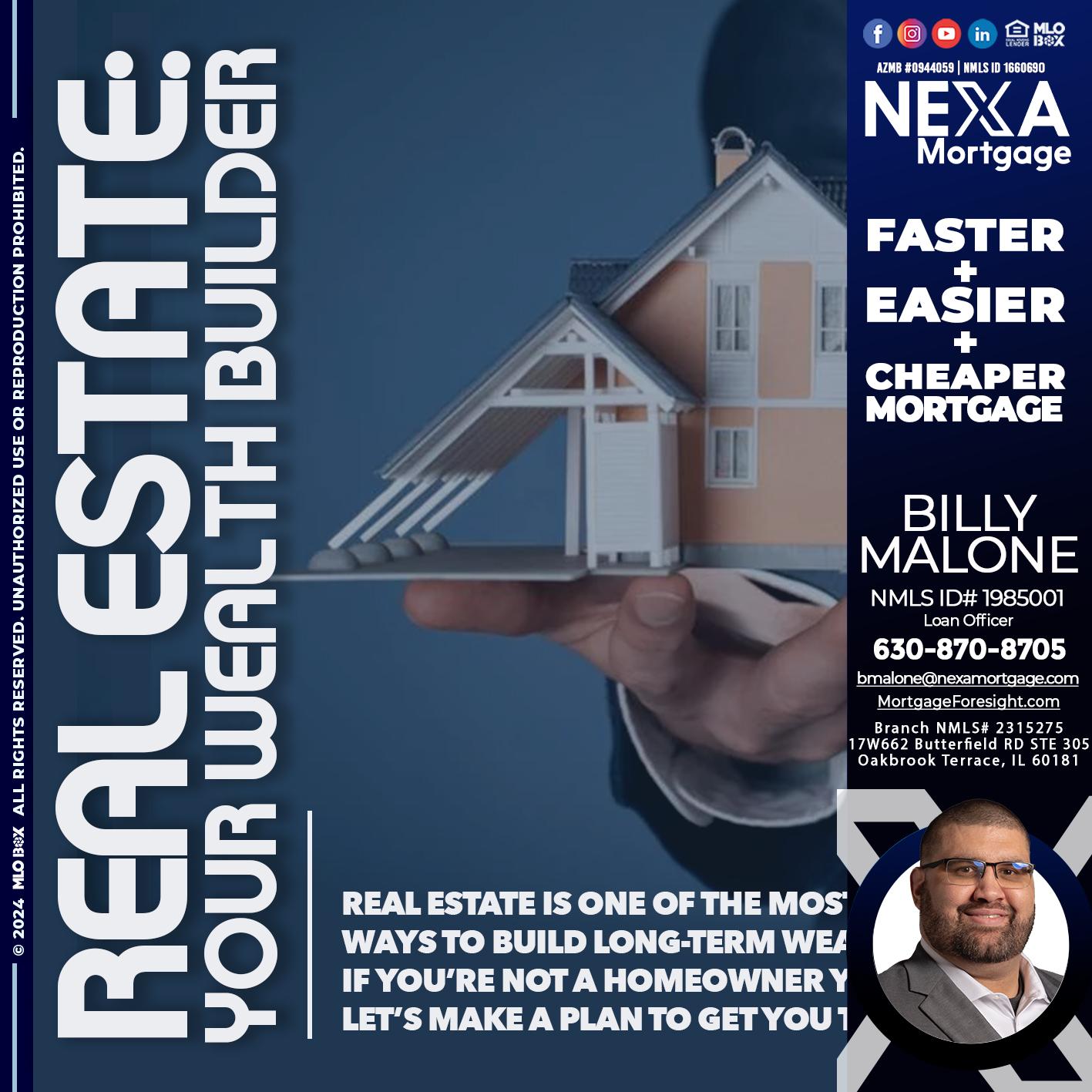 REAL ESTATE - Billy Malone -Loan Officer