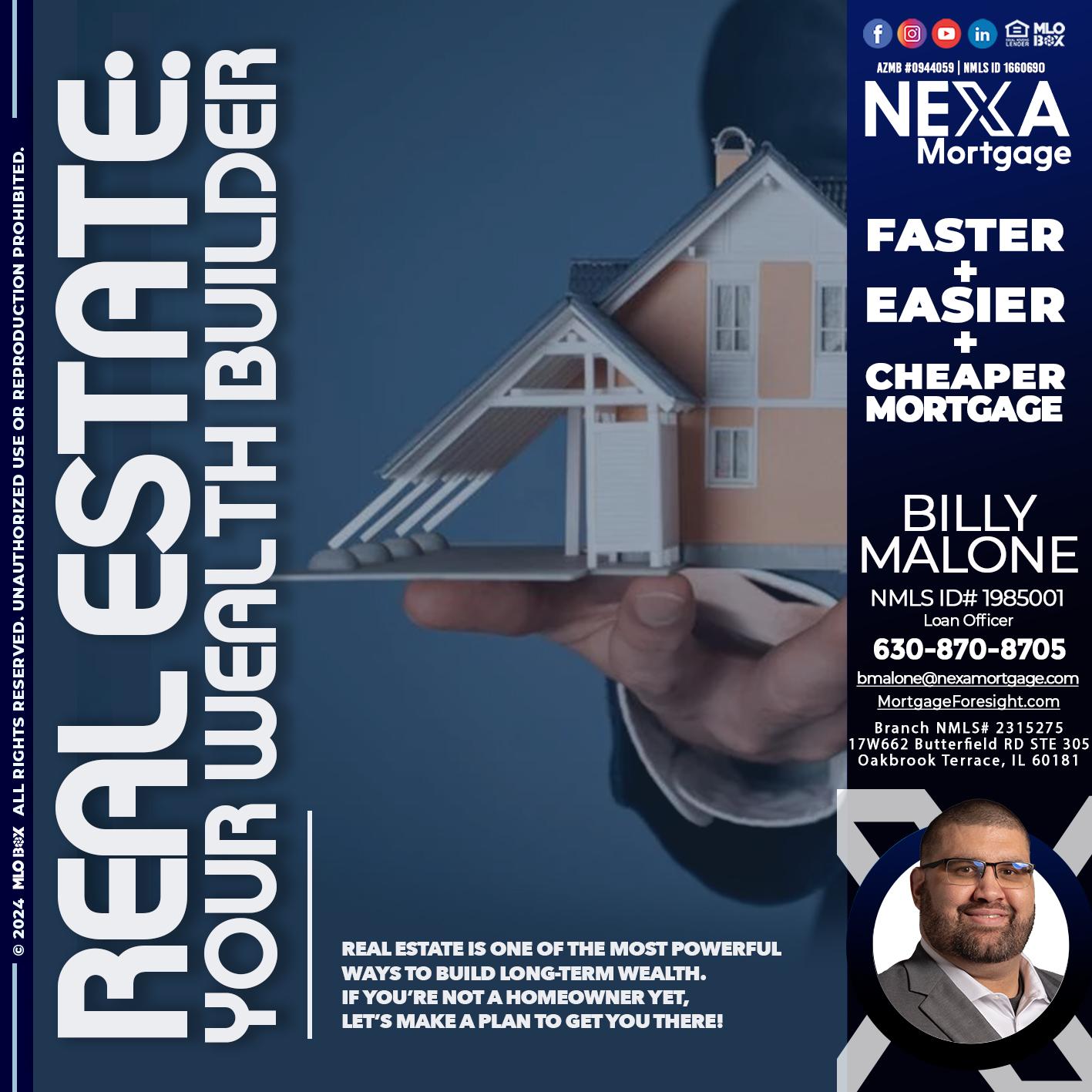 REAL ESTATE FIXED - Billy Malone -Loan Officer