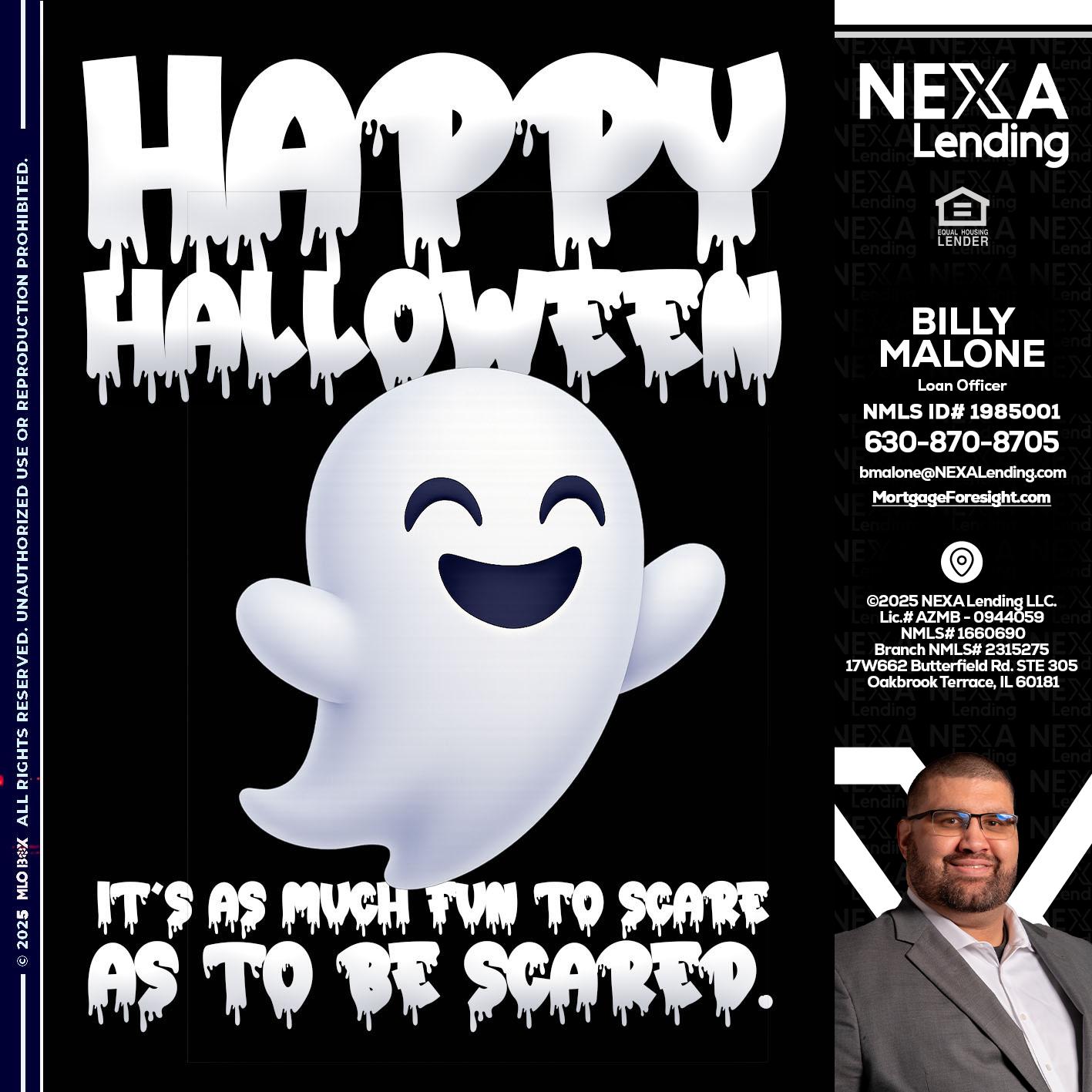 HAPPY HALLOWEEN - Billy Malone -Loan Officer