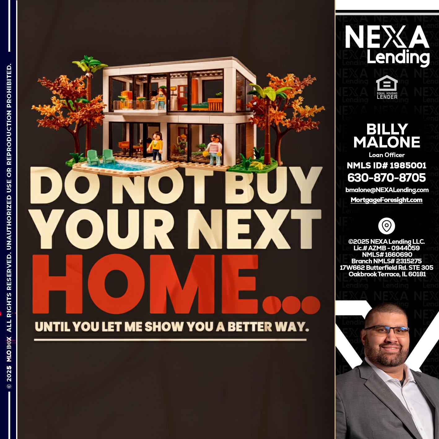 DO NOT BUY - Billy Malone -Loan Officer
