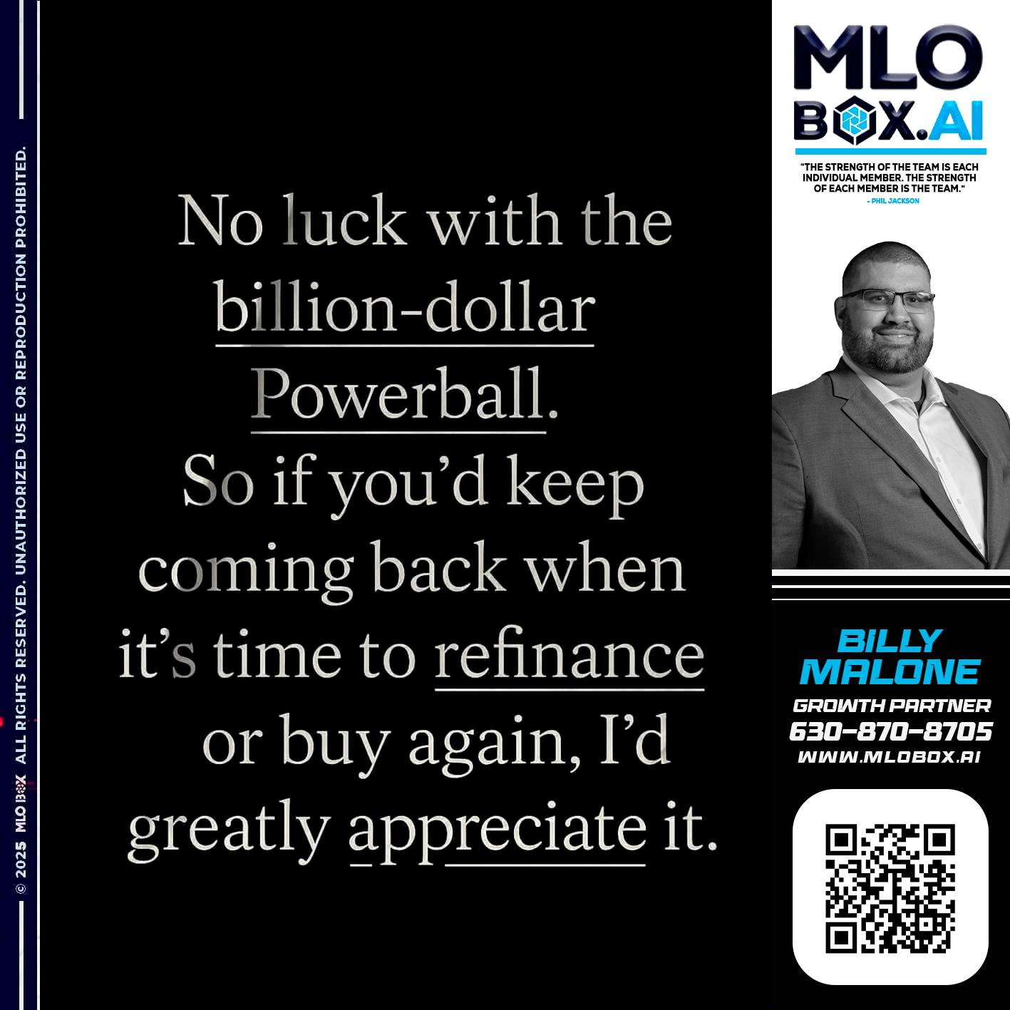 NO LUCK - Billy Malone -Loan Officer