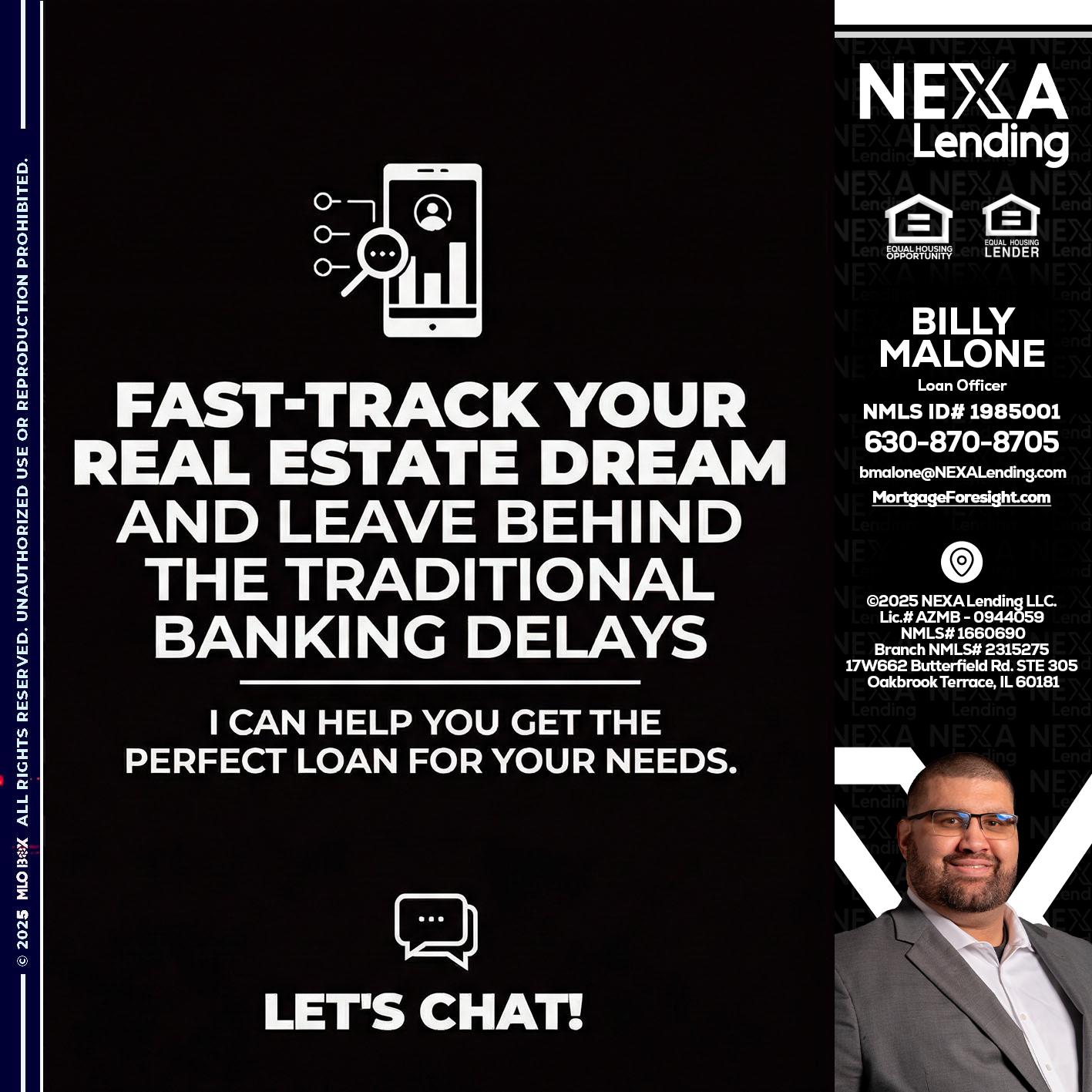 FAST TRACK - Billy Malone -Loan Officer
