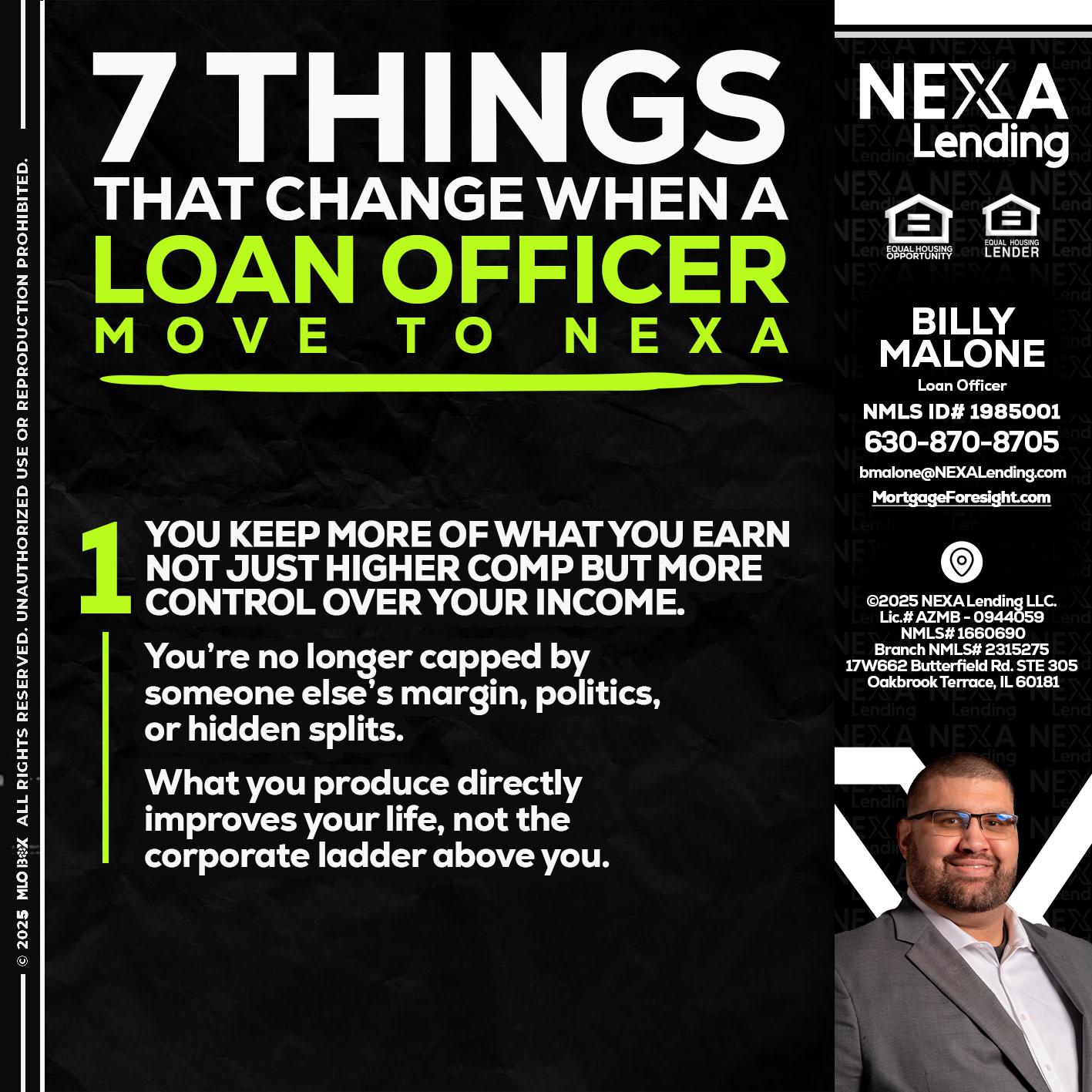 7 THINGS (1) - Billy Malone -Loan Officer