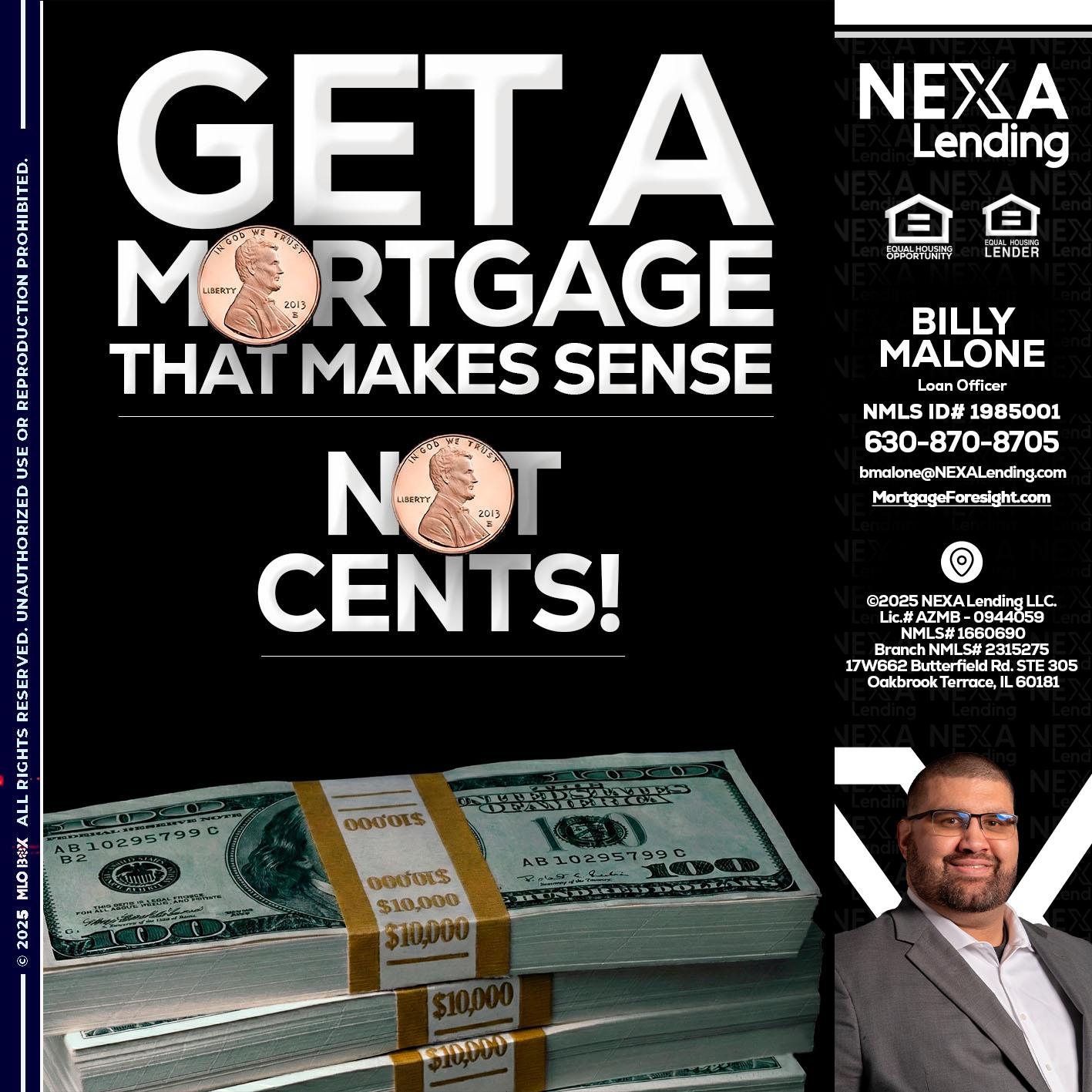get a mortgage - Billy Malone -Loan Officer