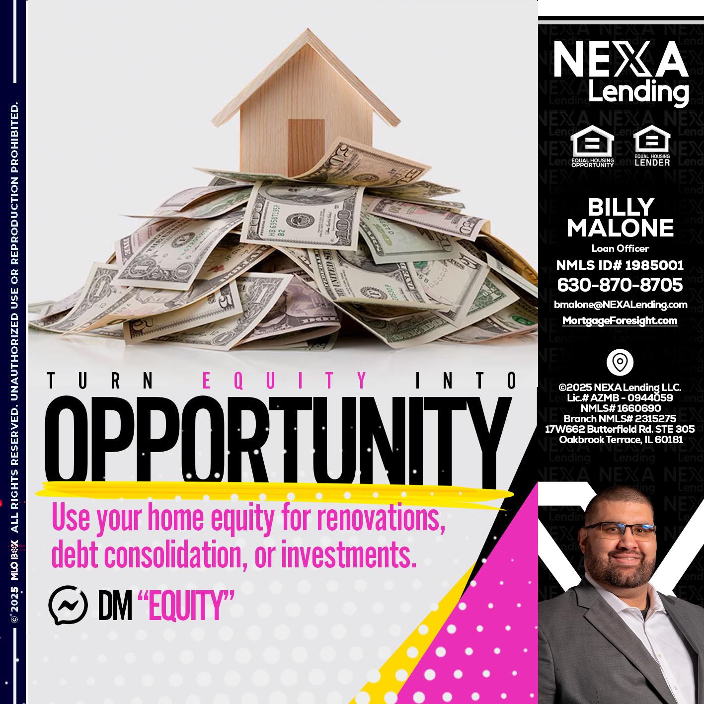 opportunity - Billy Malone -Loan Officer