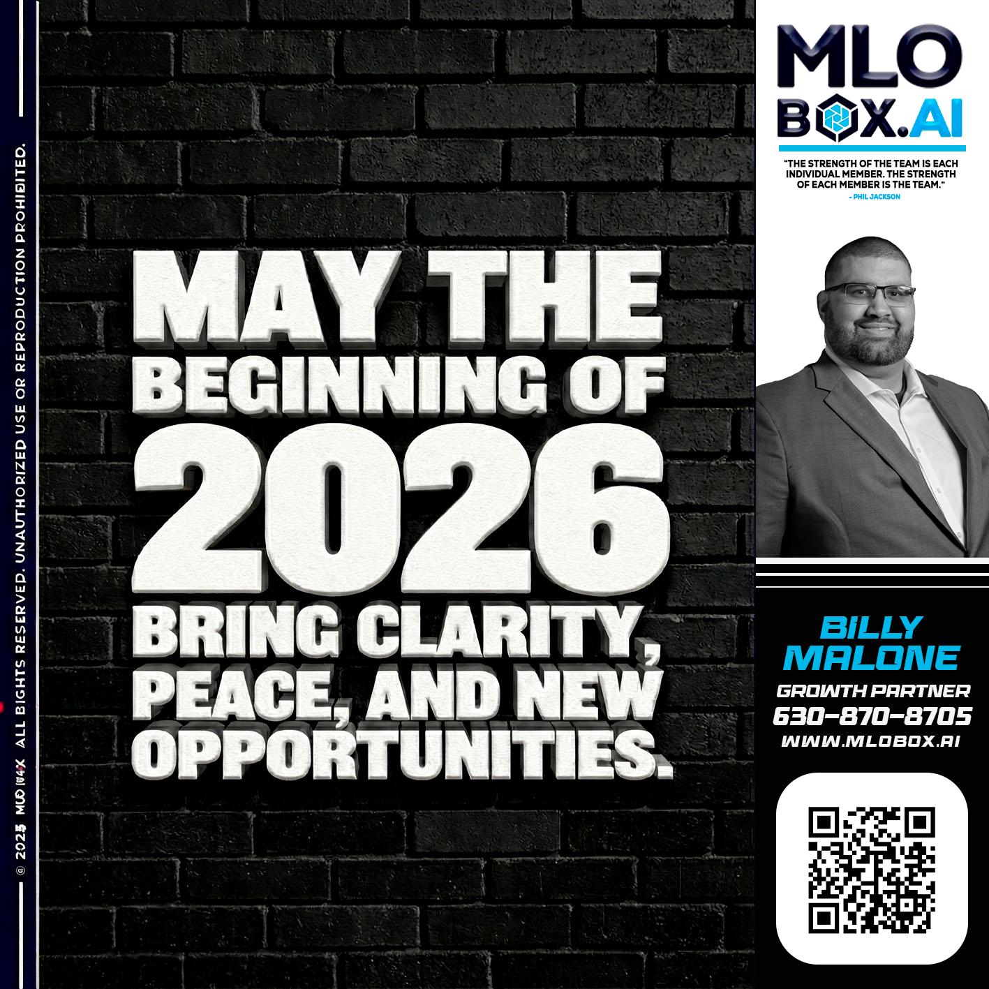 MAY THE 2026 - Billy Malone -Loan Officer