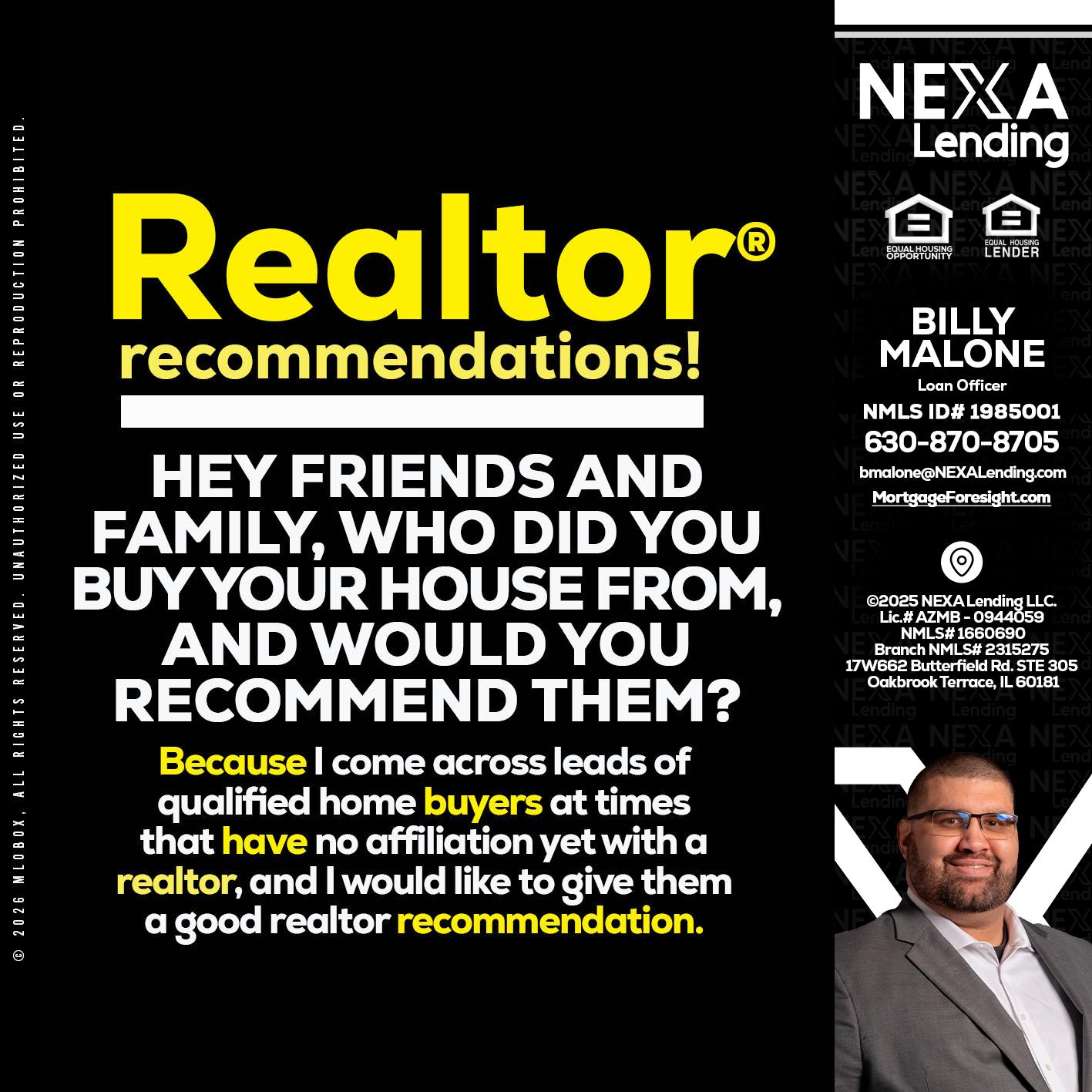 REALTOR - Billy Malone -Loan Officer