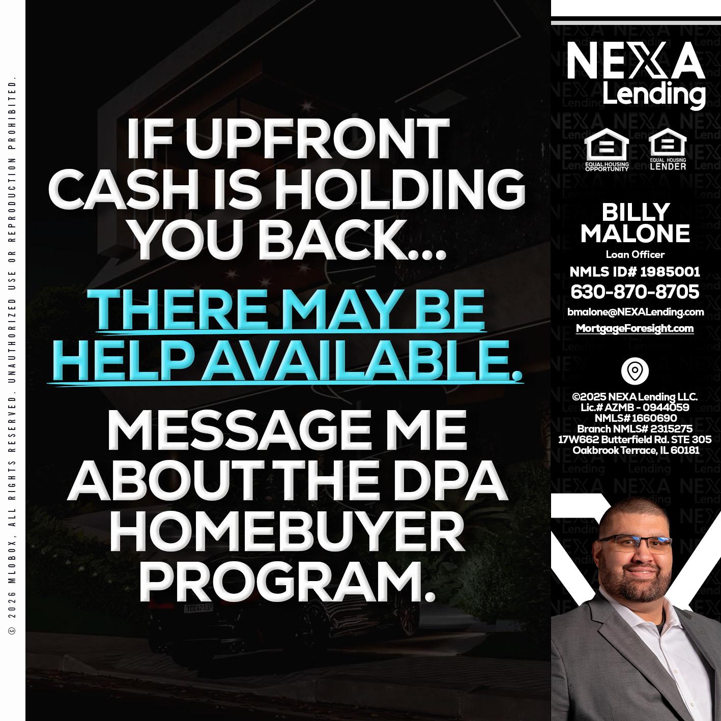 IF UPFRONT - Billy Malone -Loan Officer