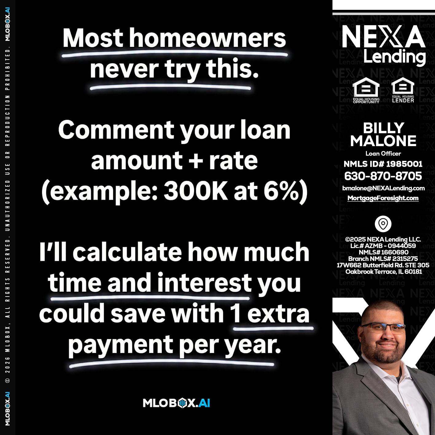 most owners - Billy Malone -Loan Officer