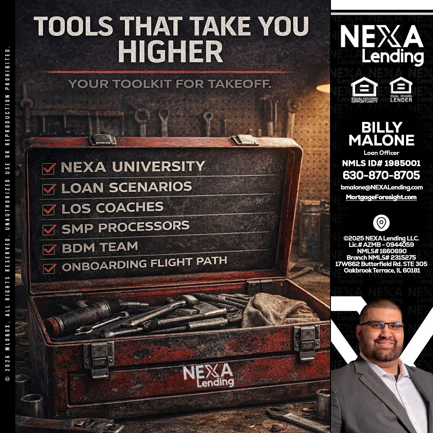 TOOLS THAT - Billy Malone -Loan Officer