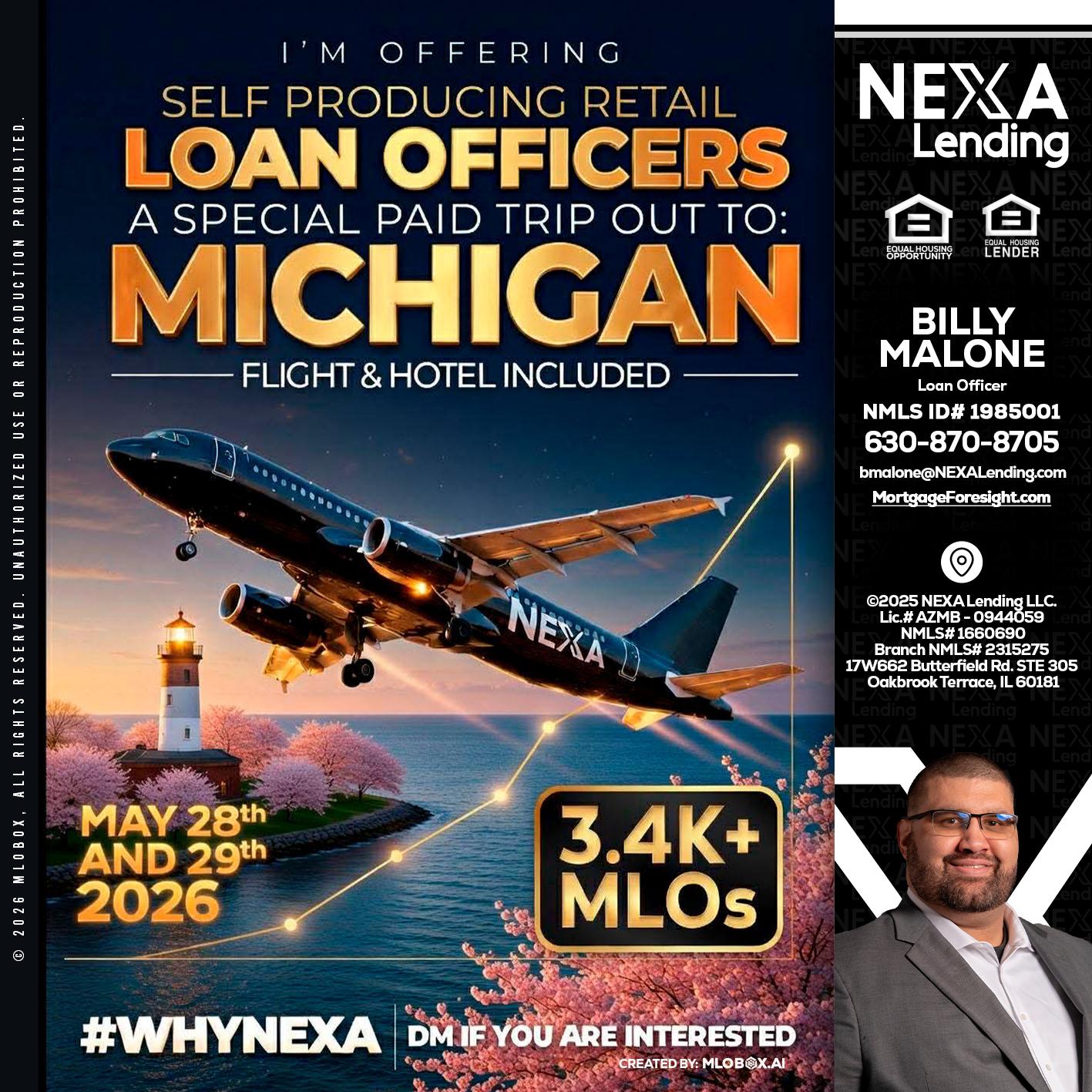 MICHIGAN TRIP - Billy Malone -Loan Officer