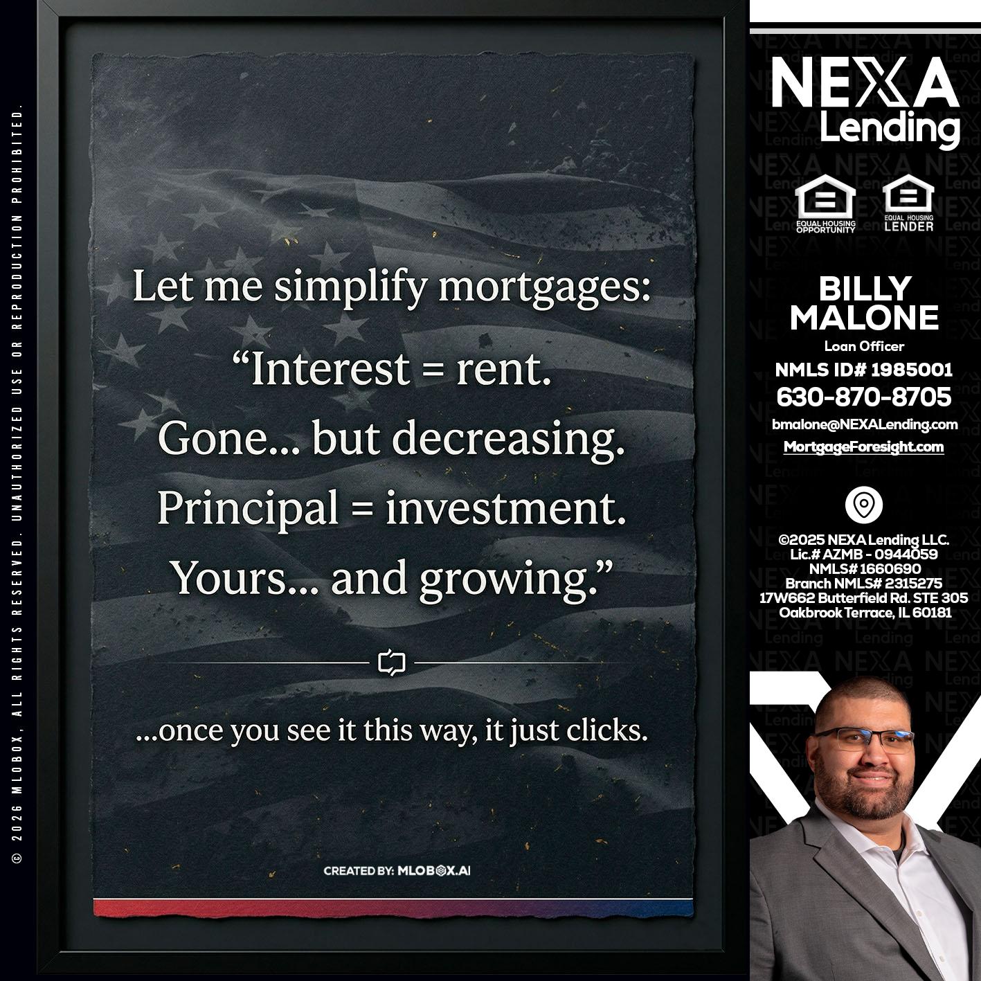 LET ME SIMPLIFY - Billy Malone -Loan Officer