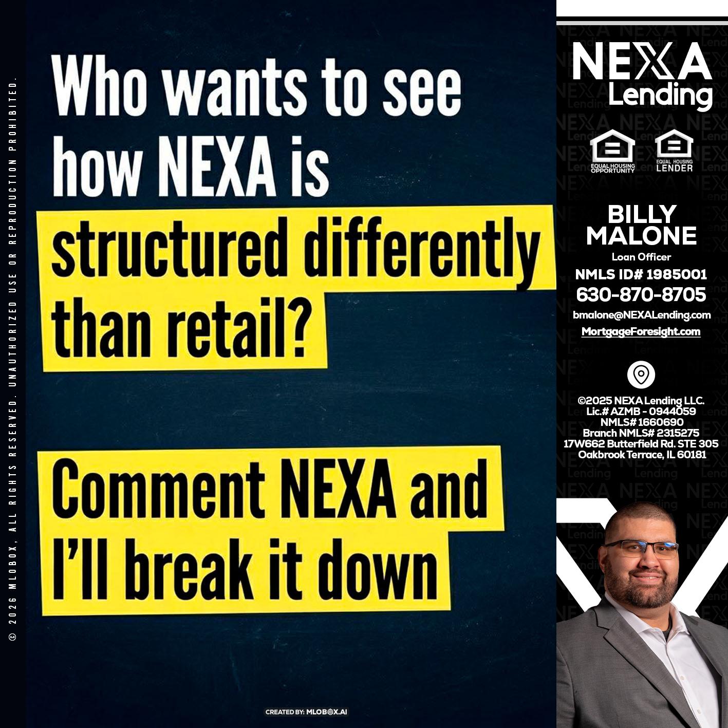 who want to see - Billy Malone -Loan Officer