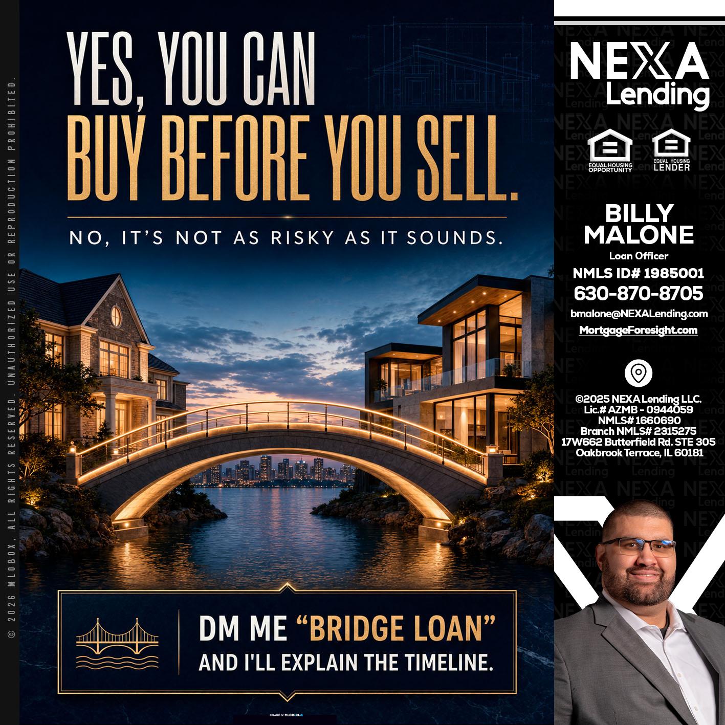 YES, YOU CAN - Billy Malone -Loan Officer